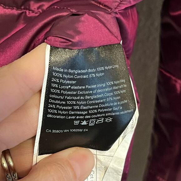 Lululemon Reversible Quilted Non Stop Bomber Jacket Purple 4 - Picture 7 of 11